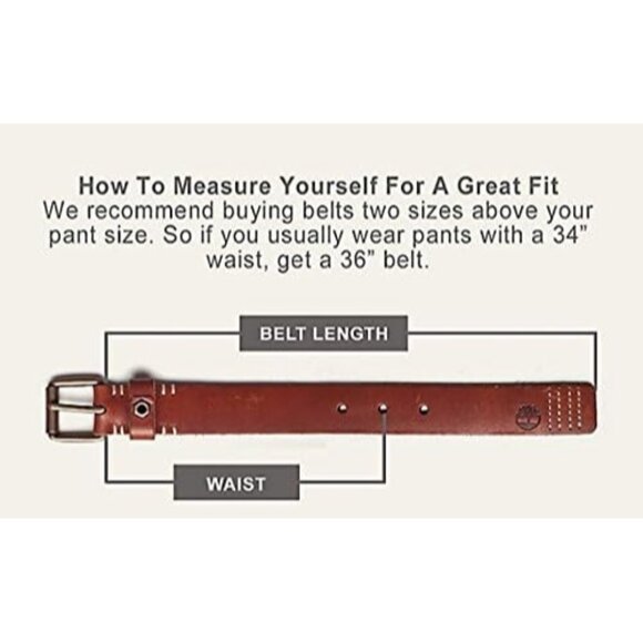 🆕Timberland Men's Dark Brown 35mm Classic Buckle Jean Leather Belts - Picture 7 of 7